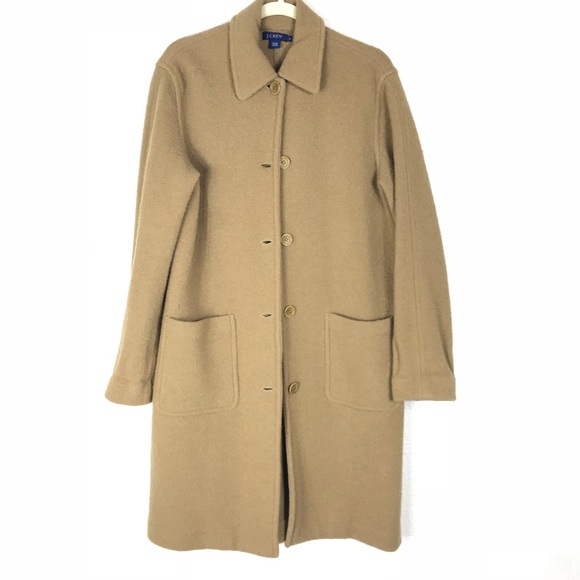 J. Crew Jackets & Blazers - J. Crew 100% Long ButtonUp Coat with Front Pockets